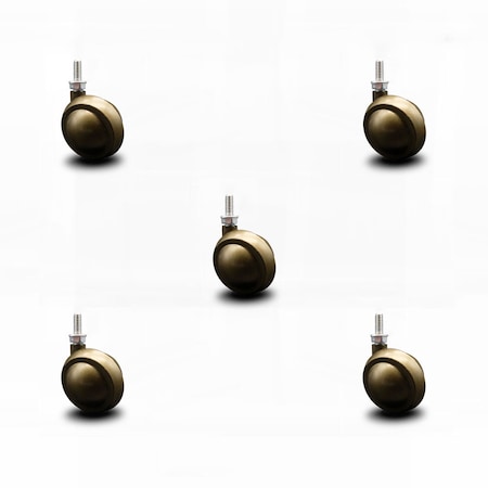 Service Caster 2 Inch Windsor Antique Ball Caster - 5/16 Inch Threaded Stem - SCC, 5PK SCC-TS01S20-DCS-WA-5161812-5